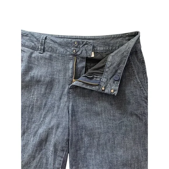 Coldwater Creek Women's Denim Capri Pants Size 8 Medium Blue Cropped Casual - Picture 8 of 11